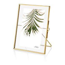 Fotorámeček s rámem ve zlaté barvě The Mia Glamour, 16 x 11 cm