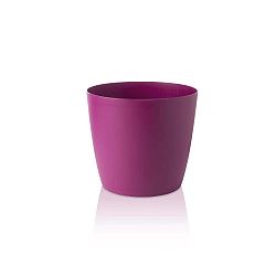 Fuchsiový květináč s pojízdnými kolečky Gardenico Ella Twist'n'Roll Smart System, ø 35 cm