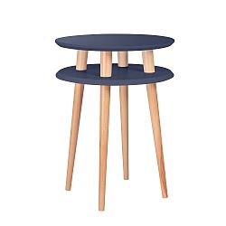 Grafitově šedý konferenční stolek Ragaba UFO, Ø 45 cm