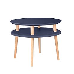 Grafitově šedý konferenční stolek Ragaba UFO, Ø 57 cm