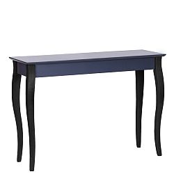 Grafitově šedý konzolový stolek s černými nohami Ragaba Lilo, šířka 105 cm