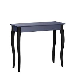 Grafitově šedý konzolový stolek s černými nohami Ragaba Lilo, šířka 85 cm