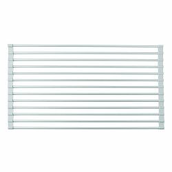 Hliníková odkapávací mřížka na dřez ve stříbrné barvě Metro – iDesign