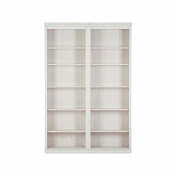 Hnědá knihovna z borovicového dřeva 148x223 cm Anita – Støraa