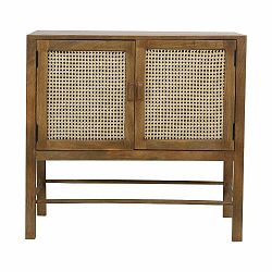 Hnědá komoda z mangového dřeva 88x84 cm Nipas – Light & Living