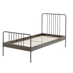 Hnědá kovová dětská postel Vipack Jack, 90 x 200 cm