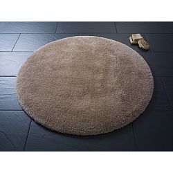 Hnědá kulatá koupelnová předložka Confetti Miami, ⌀ 100 cm