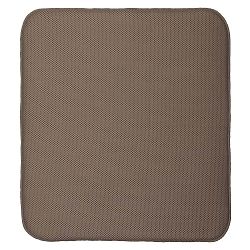 Hnědá podložka na umyté nádobí iDesign iDry, 18 x 16 cm