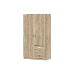 Hnědá šatní skříň Evegreen House Home, výška 175 cm