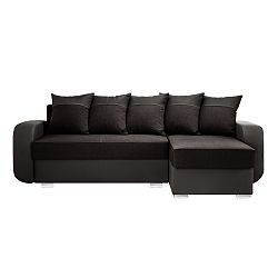 Hnědá sedačka Interieur De Famille Paris Destin, pravý roh