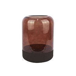 Hnědá skleněná váza PT LIVING Majestic, výška 22 cm