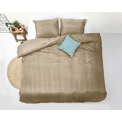 Hnědé povlečení z mikroperkálu Sleeptime Montreal, 200 x 200 cm