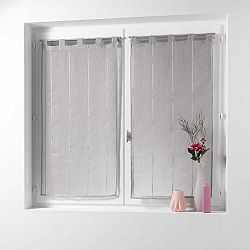 Hnědé voálové záclony v sadě 2 ks 90x90 cm Linahe – douceur d'intérieur