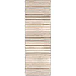 Hnědo-bílý běhoun vhodný do exteriéru Narma Hullo, 70 x 200 cm