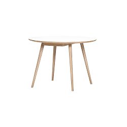 Hnědo-bílý jídelní stůl WOOD AND VISION Round, ⌀ 105 cm