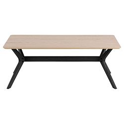 Hnědo-černý jídelní stůl Actona Duncan, 120 x 60 cm