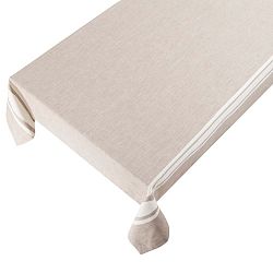 Hnědo-šedý bavlněný ubrus Ego Dekor Casafina New French, 250 x 140 cm