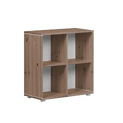 Hnědý dětský policový díl z borovicového dřeva Flexa Classic, 72 x 72 cm