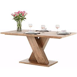 Hnědý jídelní stůl z masivního akáciového dřeva Støraa Cong, 1 x 2 m