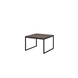 Hnědý konferenční stolek s černými nohami MESONICA Eco, 60 x 40 cm