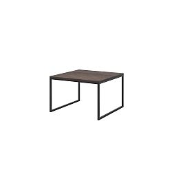 Hnědý konferenční stolek s černými nohami MESONICA Eco, 70 x 45 cm