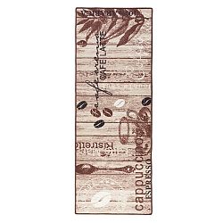 Hnědý kuchyňský běhoun Hanse Home  Delicious Coffee, 67 x 180 cm