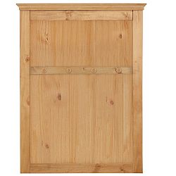 Hnědý nástěnný věšák z masivního borovicového dřeva Støraa Suzie