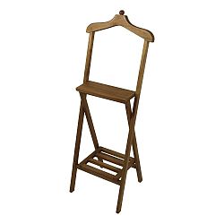 Hnědý němý sluha  z mahagonového dřeva HSM collection Dressboy, výška 120 cm