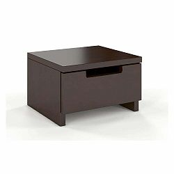 Hnědý noční stolek z borovicového dřeva Skandica Spectrum