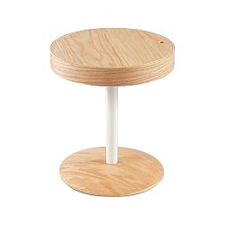 Hnědý odkládací stolek s úložným prostorem Design Twist Lampang