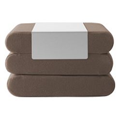 Hnědý rozkládací puf Softline Bingo Felt Melange Camel