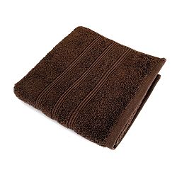 Hnědý ručník z česané bavlny Irya Home Classic, 50 x 90 cm