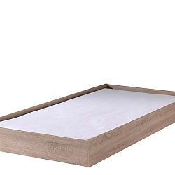 Hnědý úložný systém po postel Aline Vipack, šířka 198 cm