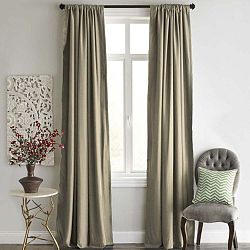 Hnědý závěs Home De Bleu Blackout Curtain, 140 x 240 cm