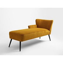 Hořčicově žlutá  lenoška Custom Form Harry, pravý roh