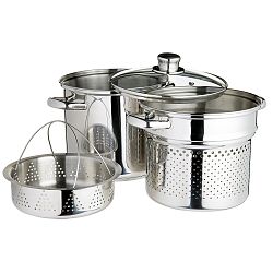 Hrnec na těstoviny s napařovačem a cedníkem Kitchen Craft Italian