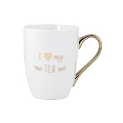 Hrnek z kostního porcelánu Ashdene My Metallics, 300 ml