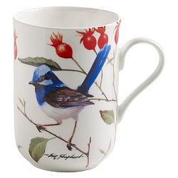 Hrnek z kostního porcelánu Maxwell & Williams Birds Wrens, 350 ml