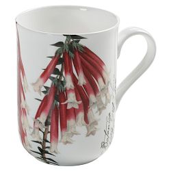 Hrnek z kostního porcelánu Maxwell & Williams Botanic Fuchsia, 330 ml