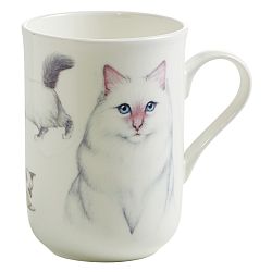 Hrnek z kostního porcelánu Maxwell & Williams Pets Birman, 330 ml