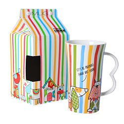 Hrnek z kostního porcelánu Silly Design Thor & Jacob, 500 ml