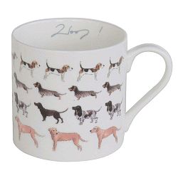 Hrnek z kostního porcelánu Sophie Allport Doggie, 400 ml