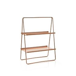 Jantarově oranžová ocelová stojící police Zone A-Table Amber