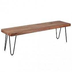 Jídelní lavice z masivního akáciového dřeva Skyport BAGLI, 160 x 40 cm