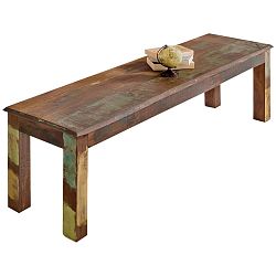 Jídelní lavice z recyklovaného mangového dřeva Skyport DELHI, 120 x 45 cm