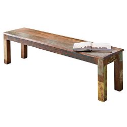 Jídelní lavice z recyklovaného mangového dřeva Skyport DELHI, 160 x 45 cm