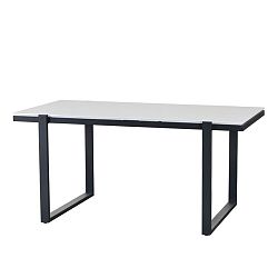 Jídelní stůl s bílou deskou Marckeric Liz, 160 x 90 cm