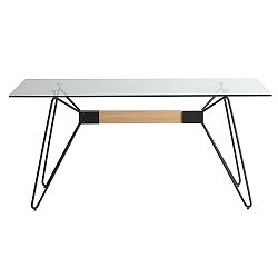 Jídelní stůl s černýma nohama Marckeric Nicole, 160 x 90 cm