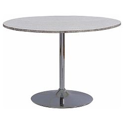 Jídelní stůl s deskou v dekoru betonu Støraa Terri, Ø 110 cm