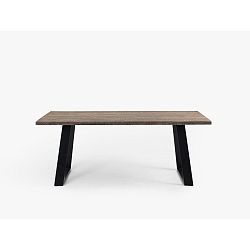 Jídelní stůl s deskou z dubového dřeva Custom Form Hofer, 180 x 90 cm